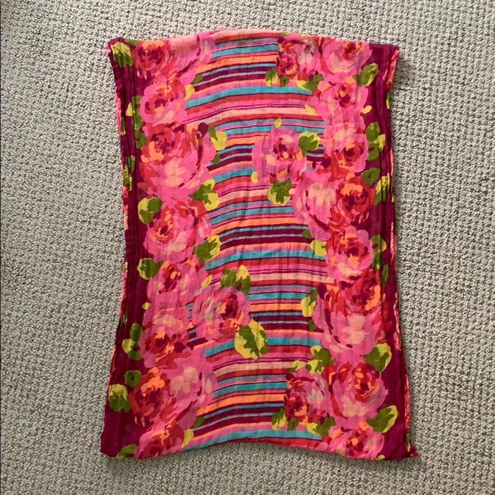 Floral Infinity Scarf - Picture 2 of 3